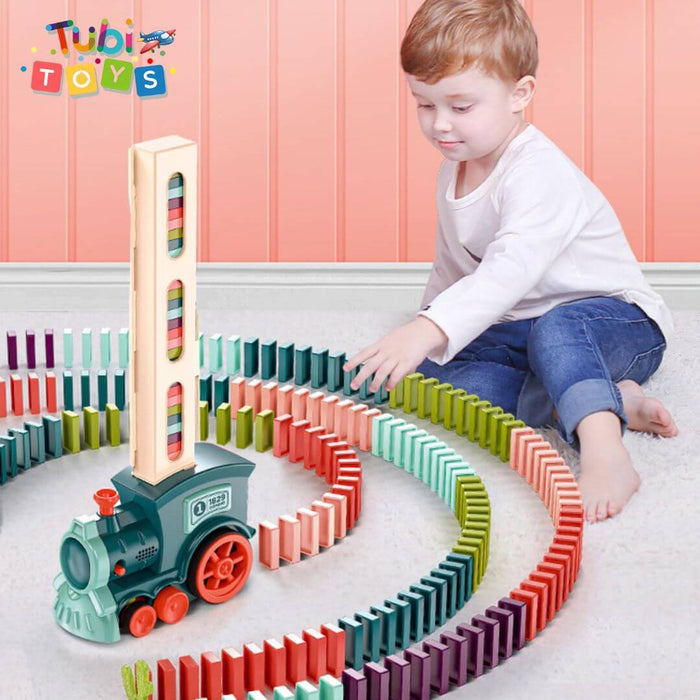 TREN DIDACTICO MONTESSORI DOMINO- 🚂 POTENCIA EL DESARROLLO COGNITIVO Y LA CREATIVIDAD DE TUS HIJOS 🚂🧩